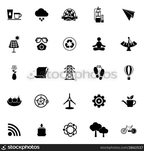 Clean concept icons on white background, stock vector