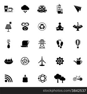 Clean concept icons on white background, stock vector
