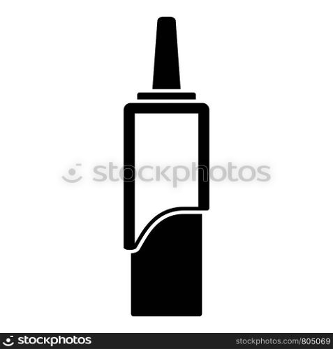 Clean lens bottle icon. Simple illustration of clean lens bottle vector icon for web design isolated on white background. Clean lens bottle icon, simple style