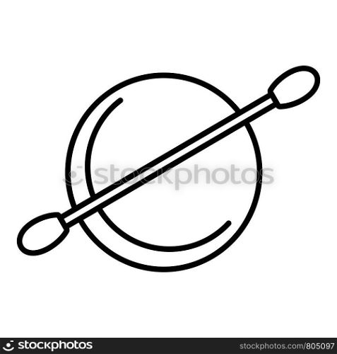 Clean lens stick icon. Outline clean lens stick vector icon for web design isolated on white background. Clean lens stick icon, outline style