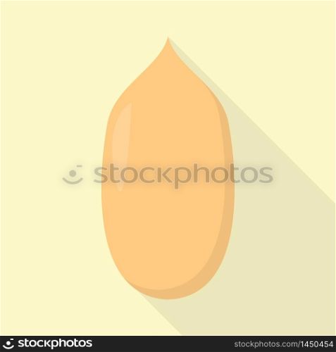 Clean peanut icon. Flat illustration of clean peanut vector icon for web design. Clean peanut icon, flat style