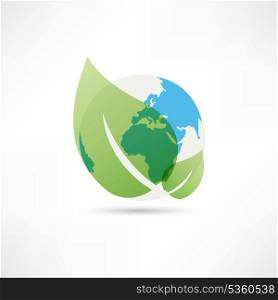 clean planet earth icon