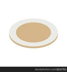 Clean plate from kitchen icon. Isometric of clean plate from kitchen vector icon for web design isolated on white background. Clean plate from kitchen icon, isometric style