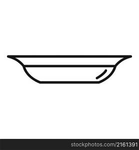 Clean plate icon outline vector. Food lunch. Table meal. Clean plate icon outline vector. Food lunch