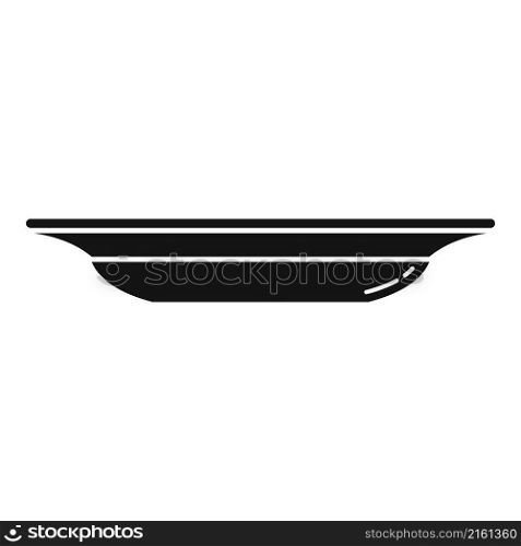 Clean plate icon simple vector. Food lunch. Table meal. Clean plate icon simple vector. Food lunch