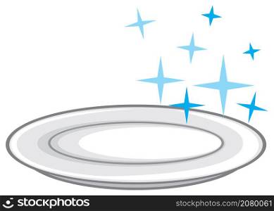 Clean plate vector illustration (dish)