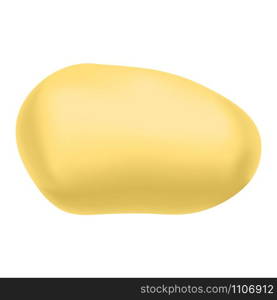 Clean potato icon. Realistic illustration of clean potato vector icon for web design isolated on white background. Clean potato icon, realistic style