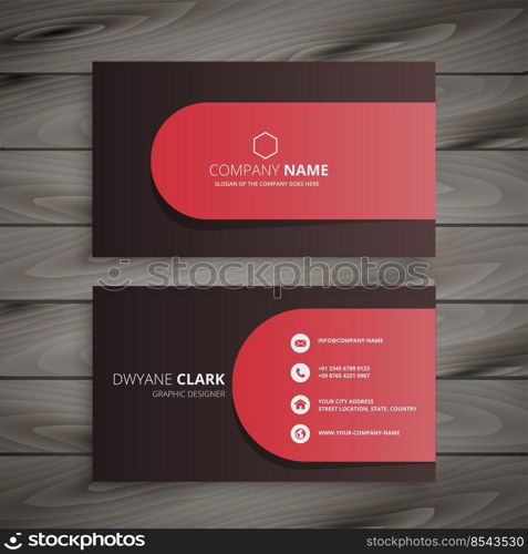 clean professional business card design