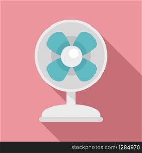 Clean room fan icon. Flat illustration of clean room fan vector icon for web design. Clean room fan icon, flat style