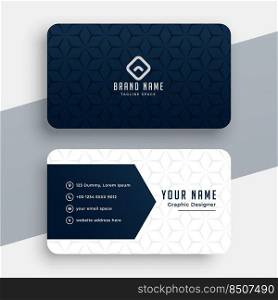 clean style modern business card design template