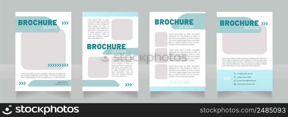 Clean transport blank brochure design. Template set with copy space for text. Premade corporate reports collection. Editable 4 paper pages. Barlow Black, Regular, Nunito Light fonts used. Clean transport blank brochure design