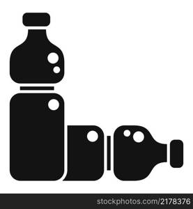 Clean water bottle icon simple vector. Environment disaster. Eco planet. Clean water bottle icon simple vector. Environment disaster