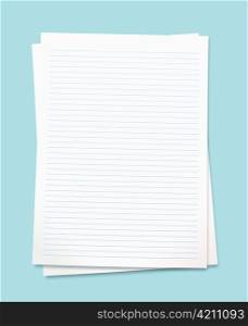 Clean white paper with room to add your own copy