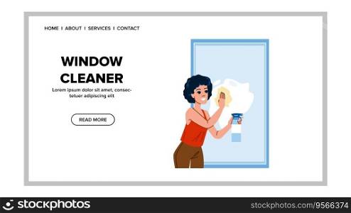 clean window cleaner vector. washer house, work water, squeegee wipe clean window cleaner web flat cartoon illustration. clean window cleaner vector