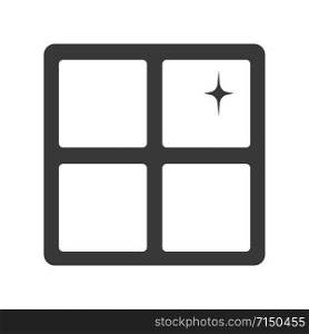Clean window icon in vector