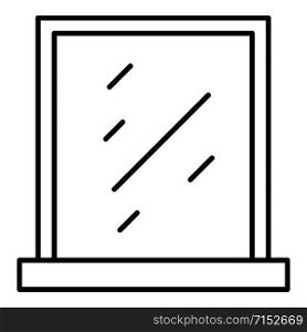 Clean window icon. Outline clean window vector icon for web design isolated on white background. Clean window icon, outline style