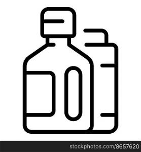 Cleaner bottle icon outline vector. Home service. Work cleanup. Cleaner bottle icon outline vector. Home service