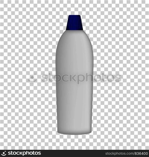 Cleaner bottle mockup. Realistic illustration of cleaner bottle vector mockup for on transparent background. Cleaner bottle mockup, realistic style