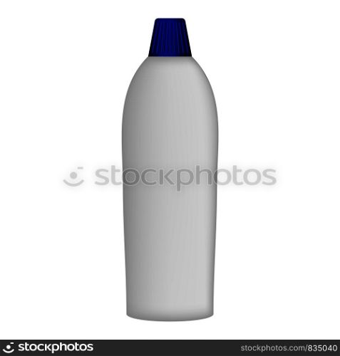 Cleaner bottle mockup. Realistic illustration of cleaner bottle vector mockup for web design isolated on white background. Cleaner bottle mockup, realistic style