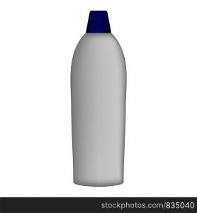 Cleaner bottle mockup. Realistic illustration of cleaner bottle vector mockup for web design isolated on white background. Cleaner bottle mockup, realistic style