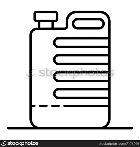 Cleaner canister icon. Outline cleaner canister vector icon for web design isolated on white background. Cleaner canister icon, outline style