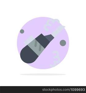 Cleaner, Cleaning, Vacuum, Pipe Abstract Circle Background Flat color Icon
