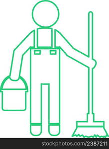 Cleaner icon Cleaning services sign symbol design