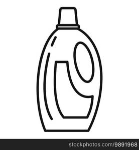 Cleaner plastic bottle icon. Outline cleaner plastic bottle vector icon for web design isolated on white background. Cleaner plastic bottle icon, outline style