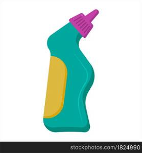 Cleaning Bottle Icon, Cleaning Container Icon Vector Art Illustration