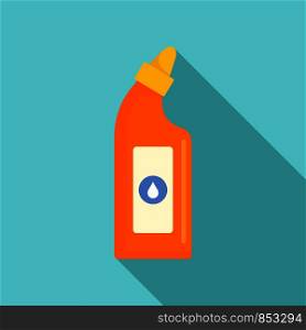 Cleaning bottle icon. Flat illustration of cleaning bottle vector icon for web design. Cleaning bottle icon, flat style