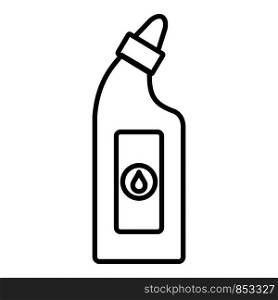 Cleaning bottle icon. Outline cleaning bottle vector icon for web design isolated on white background. Cleaning bottle icon, outline style