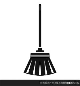 Cleaning brush mop icon. Simple illustration of cleaning brush mop vector icon for web design isolated on white background. Cleaning brush mop icon, simple style