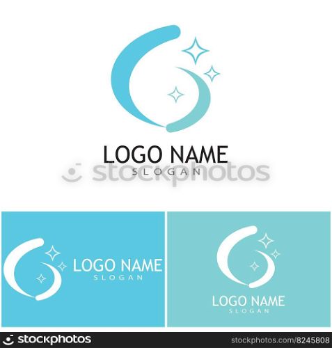 cleaning clean service logo icon vector template