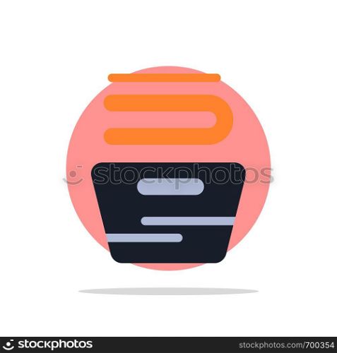 Cleaning, Clothes, Housekeeping, Washing Abstract Circle Background Flat color Icon