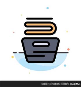 Cleaning, Clothes, Housekeeping, Washing Abstract Flat Color Icon Template