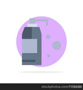 Cleaning, Detergent, Product Abstract Circle Background Flat color Icon