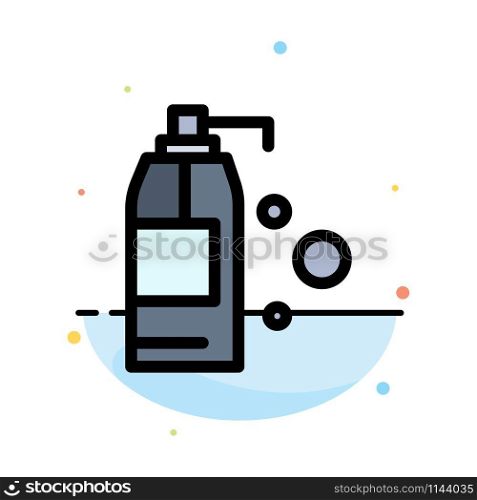 Cleaning, Detergent, Product Abstract Flat Color Icon Template