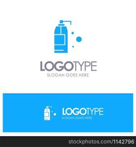 Cleaning, Detergent, Product Blue Solid Logo with place for tagline