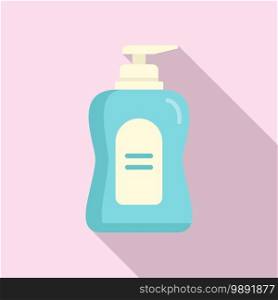 Cleaning dispenser soap icon. Flat illustration of cleaning dispenser soap vector icon for web design. Cleaning dispenser soap icon, flat style