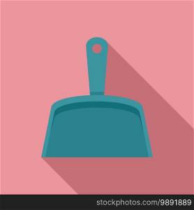 Cleaning dust pan icon. Flat illustration of cleaning dust pan vector icon for web design. Cleaning dust pan icon, flat style