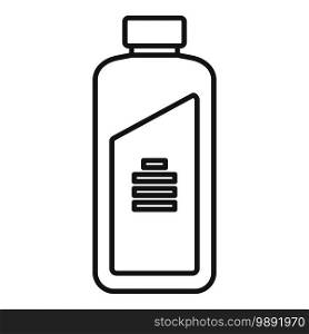 Cleaning equipment bottle icon. Outline cleaning equipment bottle vector icon for web design isolated on white background. Cleaning equipment bottle icon, outline style