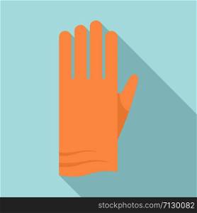 Cleaning glove icon. Flat illustration of cleaning glove vector icon for web design. Cleaning glove icon, flat style