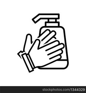Cleaning Hand Soap Wash icon vector design templates on white background