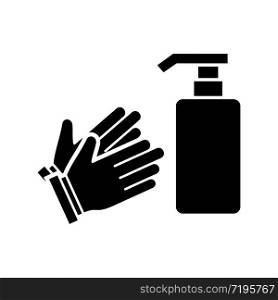 Cleaning Hand Soap Wash icon vector design templates on white background