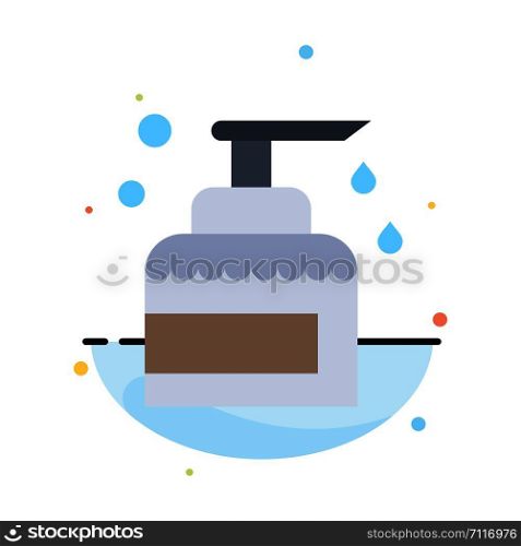 Cleaning, House, Keeping, Product, Spray Abstract Flat Color Icon Template