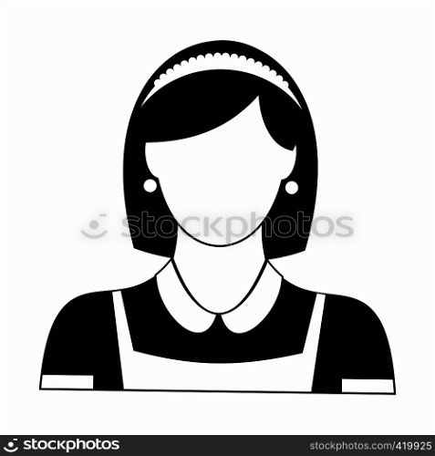 Cleaning household service maid black simple icon. Cleaning household service maid