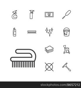 Cleaning icons Royalty Free Vector Image