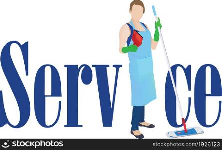cleaning lady offers a service. cleaning lady offers a service cleaning lady offers a service