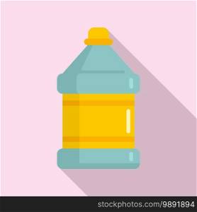 Cleaning liquid bottle icon. Flat illustration of cleaning liquid bottle vector icon for web design. Cleaning liquid bottle icon, flat style
