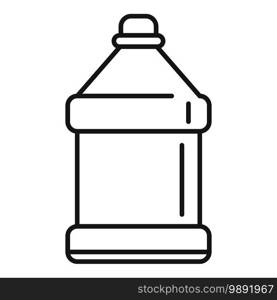 Cleaning liquid bottle icon. Outline cleaning liquid bottle vector icon for web design isolated on white background. Cleaning liquid bottle icon, outline style